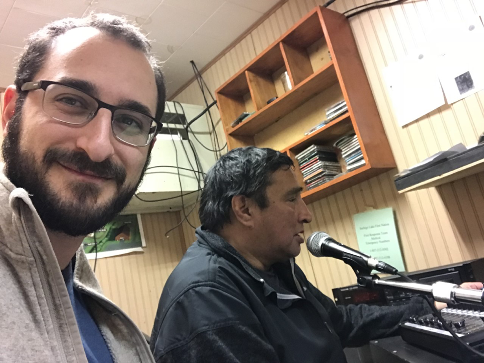Benjamin Langer This is a picture of me at the Sachigo Lake First Nation radio station giving a health promotion talk about Hepatitis C.