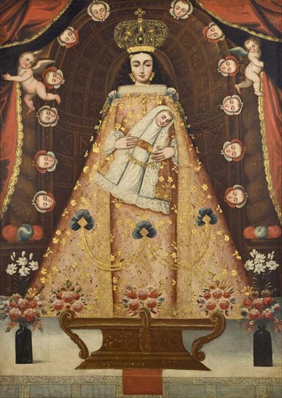 Unknown artist. Virgin of Bethlehem, c. 1740-1770. Oil on Canvas. Courtesy the Museo de Arte de Lima and Google Arts & Culture.