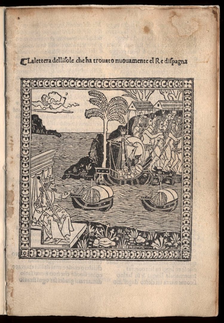Giuliano Dati, La lettera dellisole che ha trouato nuouamente el Re dispagna (Florence: 1495)