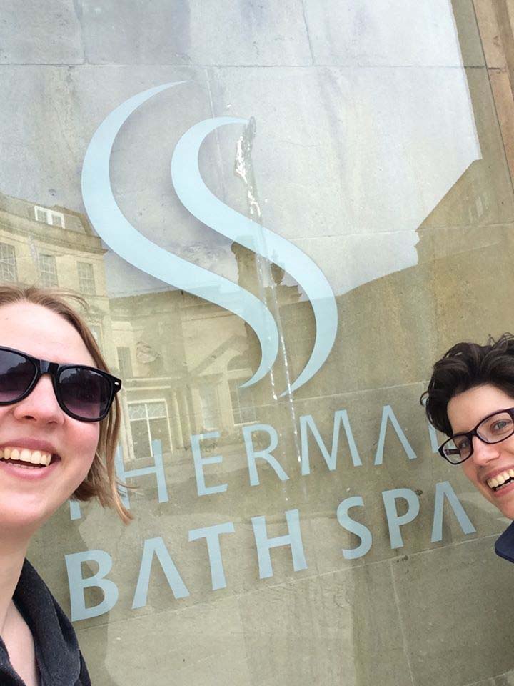 Brenna Sobanski and Anika Roberts-Stahlbrand in Bath