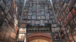 The "Wall of Faces" in the United States Holocaust Memorial Museum