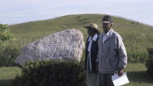 A scene from the documetary "Speakers for the Dead"