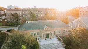 A photo from above of the University of King's College Library