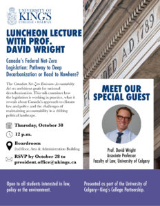 luncheon lecture event poster