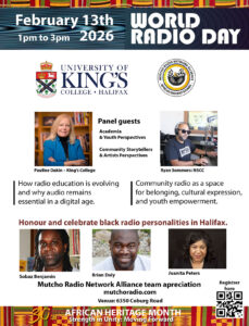 poster of participants with info about celebration