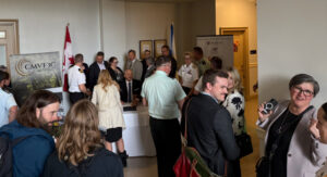 crowd of people at MOU signing for CONSUP and CMVF3C 