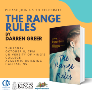 poster of event includes book cover of the range rules